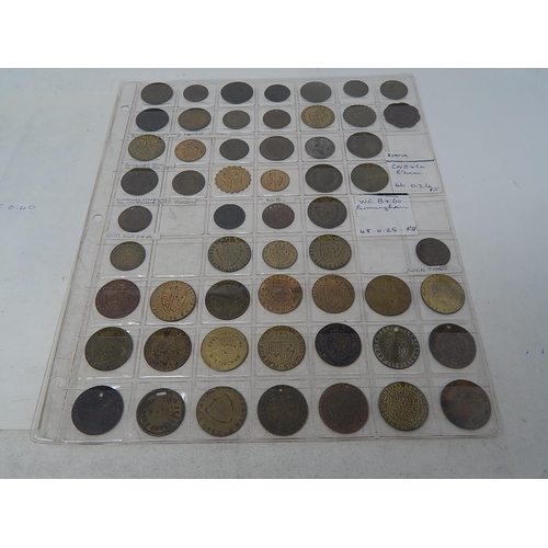 232 - Large selection of George III Gaming tokens, with an article from June 1971 Coin Monthly where the o... 