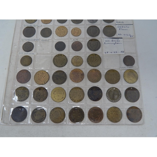 232 - Large selection of George III Gaming tokens, with an article from June 1971 Coin Monthly where the o... 