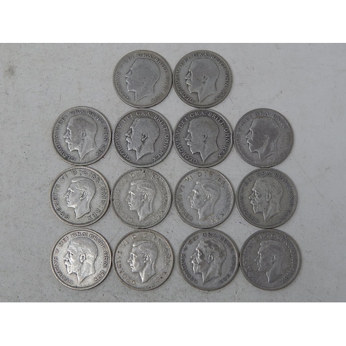 237 - 14 x Pre 1947 Silver Halfcrowns