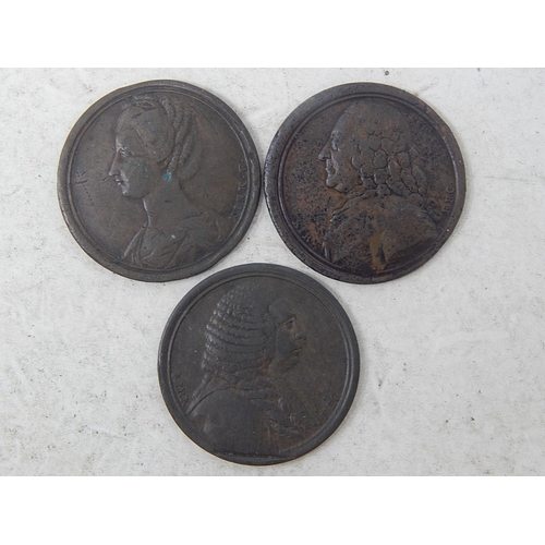 249 - 3 x Kirk Copper Medallions