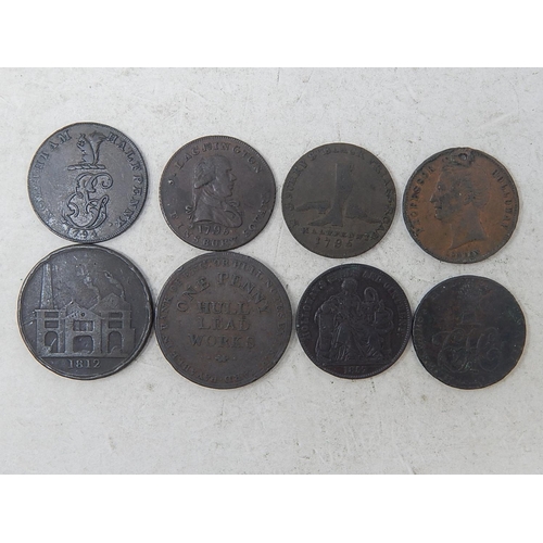 256 - Holloway Halfpenny (2); Hull 1812 (2); Sussex Halfpenny;1794; Middlesex Guests 1795 Rare; Kent 1796;... 