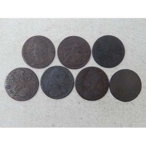 260 - George III Evasion Halfpennies 1775, others (7) Fair to Fine