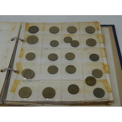 270 - vintage album containing large selection of tokens, jettons