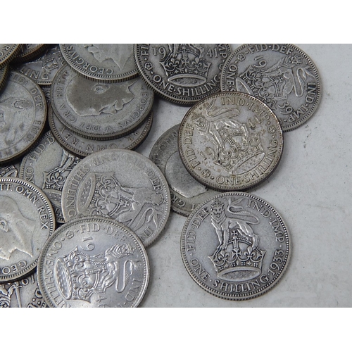 272 - 40 x Pre-1947 Silver Shillings