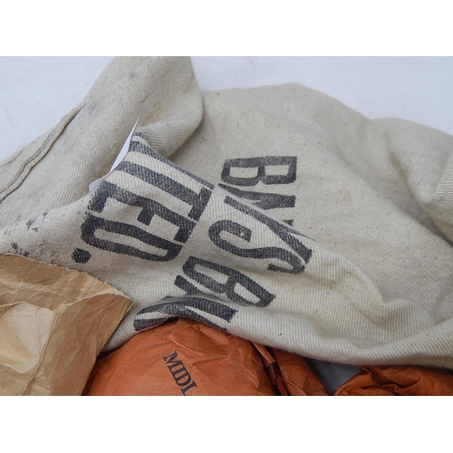 285 - Vintage Barclays Bank sack full of coins in bags