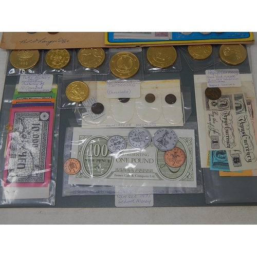 286 - Collection of 'Toy Coins' in 2 Fiolders