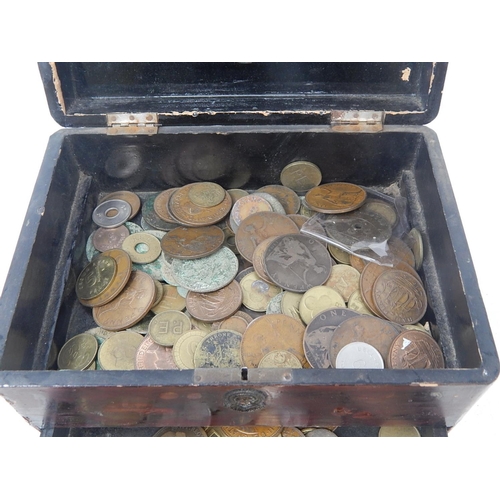 294 - Old box of coins