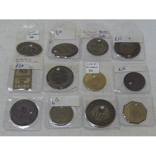 298 - Bag containing 14 x scarce brass medallions, etc originally priced at £14 each