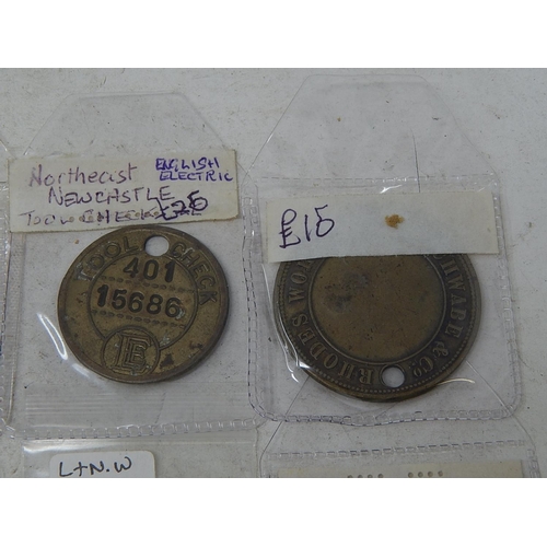 298 - Bag containing 14 x scarce brass medallions, etc originally priced at £14 each