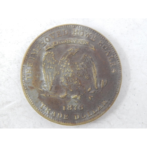 299 - Very Rare New York Trade Token Dollar 1876 originally purchased for £75 in 1967