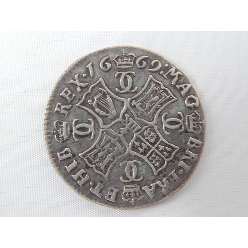 301 - Scotland Charles II Merk 1669 a bold strike Very Fine or better