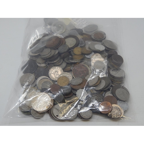 335 - large selection of World coins totally unchecked and unsorted weight 1.6 kilos