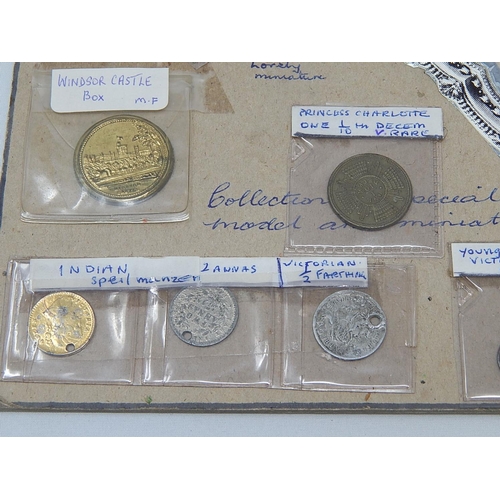 337 - Early Victorian coins on card (23)