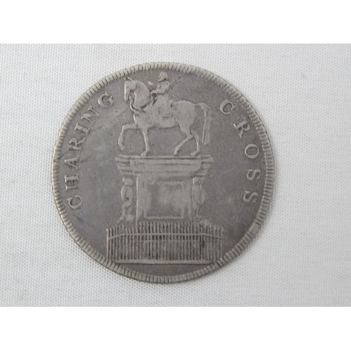 356 - Charing Cross Silver One Shilling Token Very Fine or better