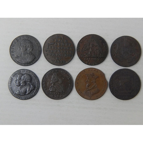 361 - Prince of Wales Tokens(4); Long may they reign Token; John of Gaunt 1794 Halfpenny; Duke of York 179... 