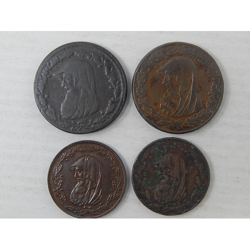 368 - Anglesey Mines Halfpenny Tokens 1791(2); 1787, 1788 Penny Tokens