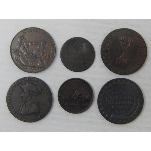 375 - Glasgow Farthing; Dundee Farthing; Let Britain Flourish 1796 Token; 1794 King & Constitution; 1797 B... 