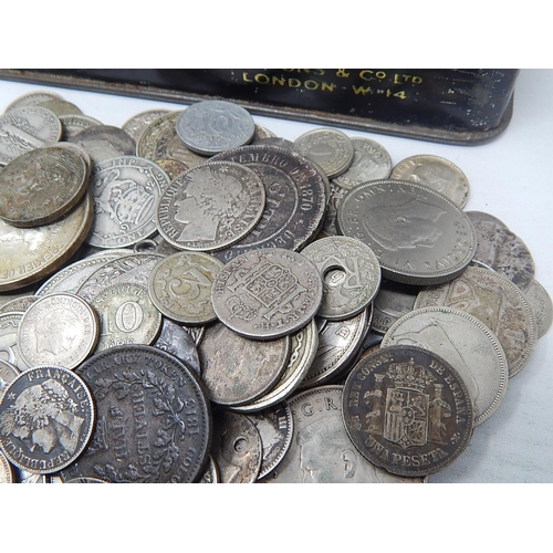 385 - World Silver Coins assorted Fineness weight 489g