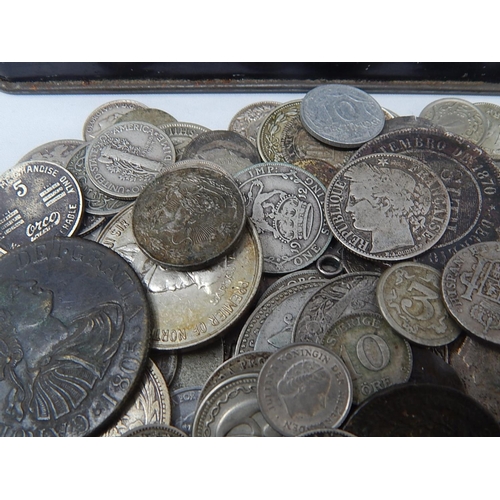 385 - World Silver Coins assorted Fineness weight 489g