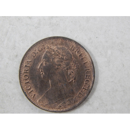 419 - Superb Victoria YH Bronze Farthing 1894 brilliant, about as struck