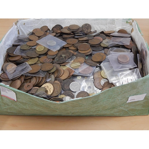 436 - box of coins unchecked