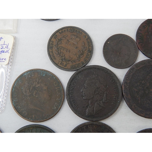 442 - A large collection of early George III Coinage; includes 1749 Copper Farthing; 1717 and 1718 Copper ... 