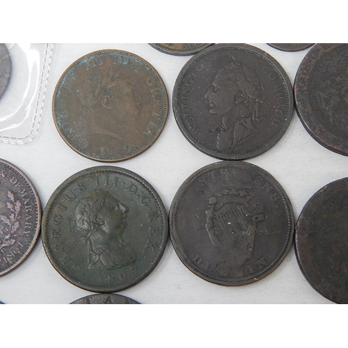 442 - A large collection of early George III Coinage; includes 1749 Copper Farthing; 1717 and 1718 Copper ... 