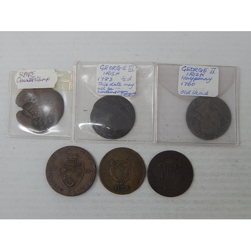 451 - Collection of early Irish copper coinage