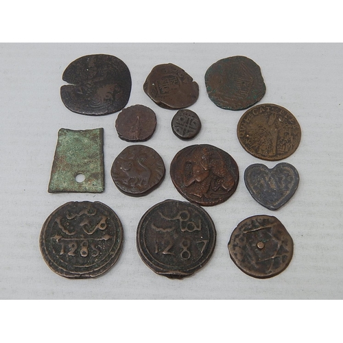 454 - Middle Ages coins, various states of preservation