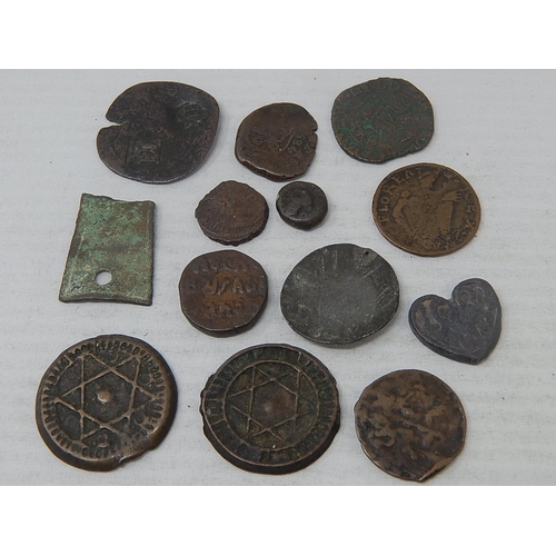 454 - Middle Ages coins, various states of preservation