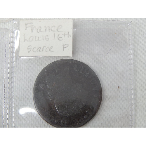 459 - A collection of early French Copper coins, various states of preservation