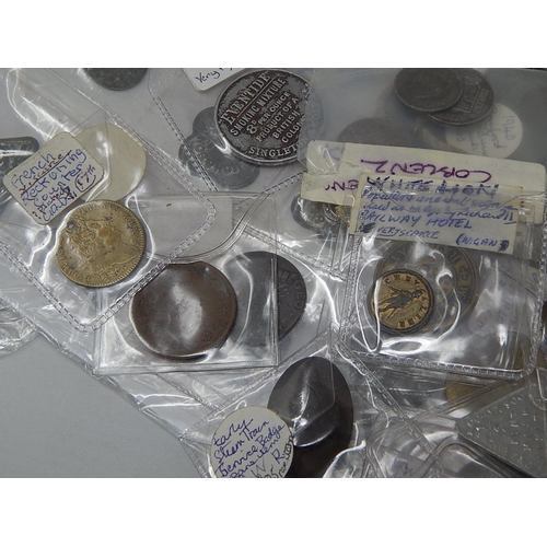 470 - Large collection of early tokens, jettons, passes, Communion Tokens etc