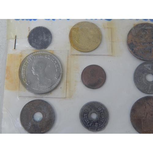 472 - Collection of Siam coins various states of preservation