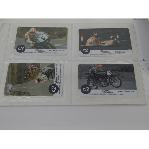 250 - Isle of Man Manx Telecom TT Phonecards Collector Series 1995 12 cards in original folders as issued,... 