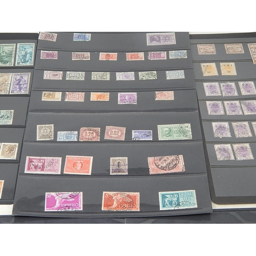 252 - Collection of early World stamps inc Belgium, Trinidad & Tobago, British Guiana, Portugal inc ovepri... 