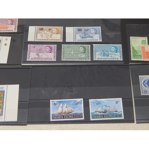 253 - Selection of Mint stamps inc USA, British Antarctic Territories inc Overprints; Thematic cats, horse... 