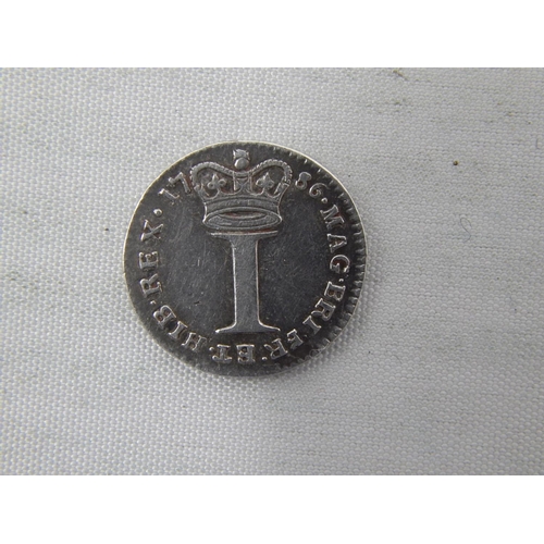 17 - George III Silver Maundy Penny 1786, a splendid example, Extremely Fine or better