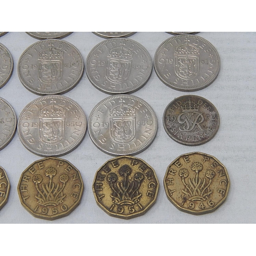 22 - Collection of Key Date coinage: Farthing 1956; Pennies 1902 Low Tide(3); Brass Threepences 1946(2), ... 