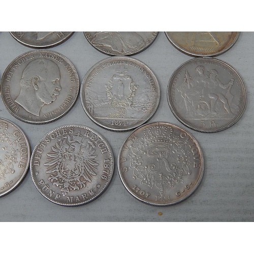 136 - Group of 19 Crown Size Coins believed to all be counterfeit.