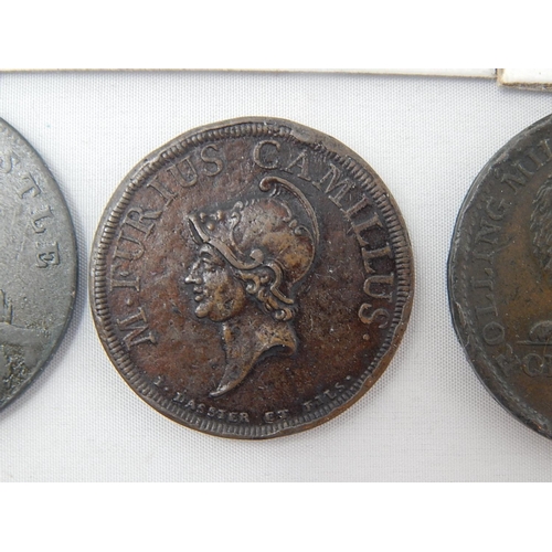 36 - 'Dassier' early copper Medal; Norwich Castle Penny Token; British Copper Company 1812 Penny Token; 1... 