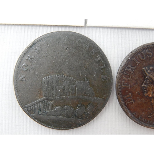 36 - 'Dassier' early copper Medal; Norwich Castle Penny Token; British Copper Company 1812 Penny Token; 1... 