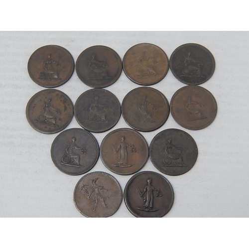 51 - Collection of Columbia pre-Commonwealth Farthings (13) generally Very Fine or better, some scarce