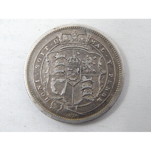 61 - George III Shilling 1816 nicely toned, Extremely Fine or better