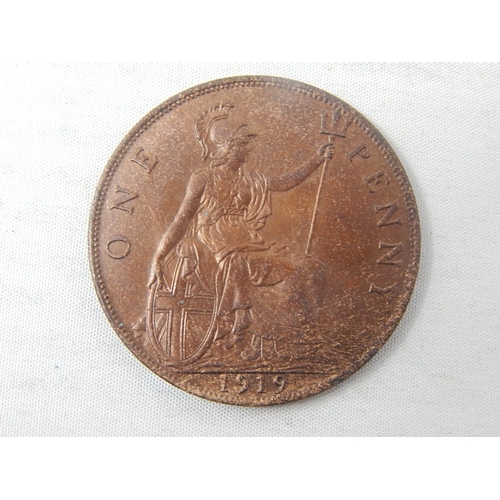 63 - George V Penny 1919 practically Brilliant Uncirculated