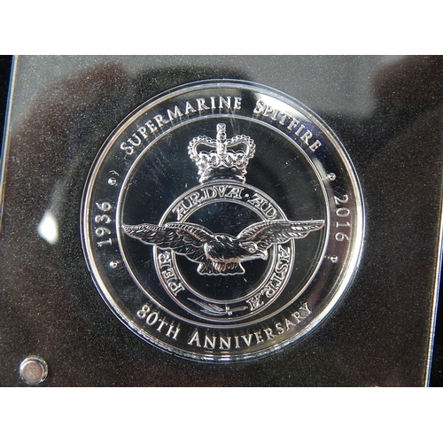 64 - Supermarine Spitfire Commemorative Medal in fitted case with COA, as struck; Royal Australia Mint 19... 