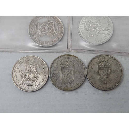 66 - Collection of Shillings 1915, 1922, 1926, 1927, 1930, 1932, 1935, 1945S, 1947E, 1959S, 1961S general... 