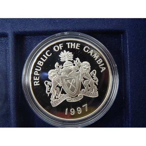 85 - Golden Wedding Sterling (.925) Silver 10 x One Ounce Proof coins, together with 2 x smaller coins mo... 