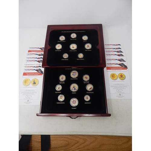 86 - The Changing Face of Britain's Coinage Pre-Decimal Collection of Elizabeth II together with the Embl... 