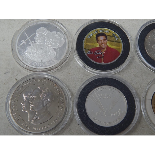 154 - Cook Islands 2004 Proof Silver $1; Guernsey £5 1999; Jersey Proof Silver £2 pieces VE Day 2010 (2); ... 