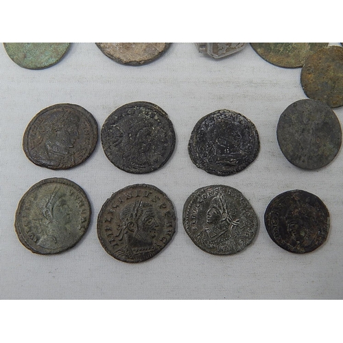 190 - A selection of portable antiquities, not recorded; selection of Ancient coins (7) written up and ide... 